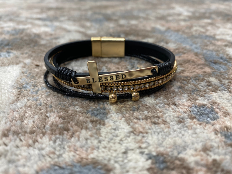 BLESSED Cross Bracelet