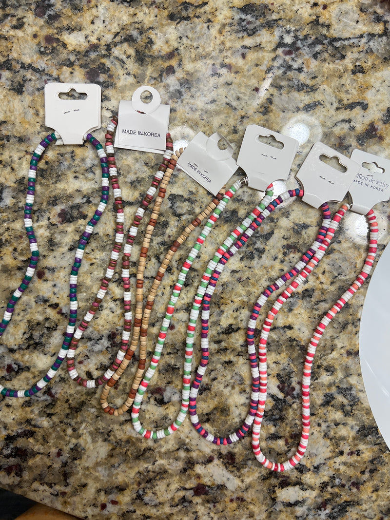 1924- Multi Color Beaded Choker Necklace {PICK COLOR}