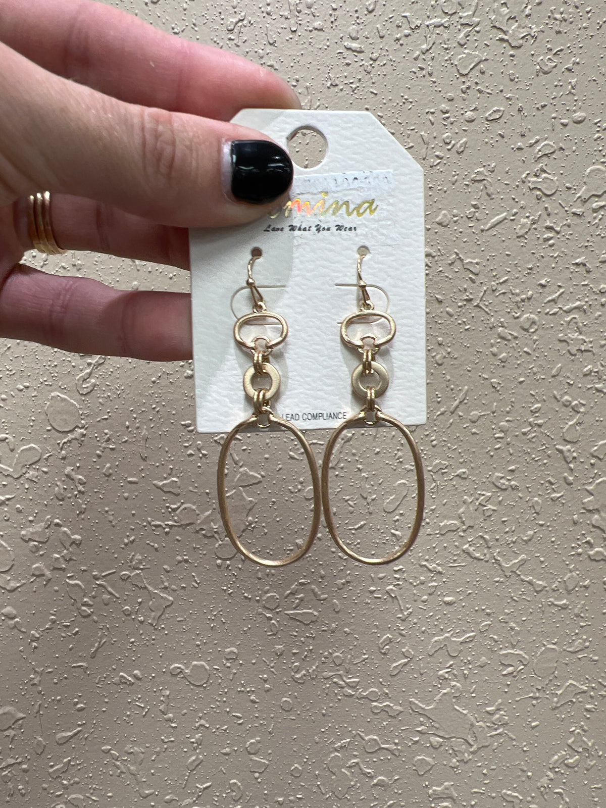 1756- Gold Layer Circle Hoop Earrings