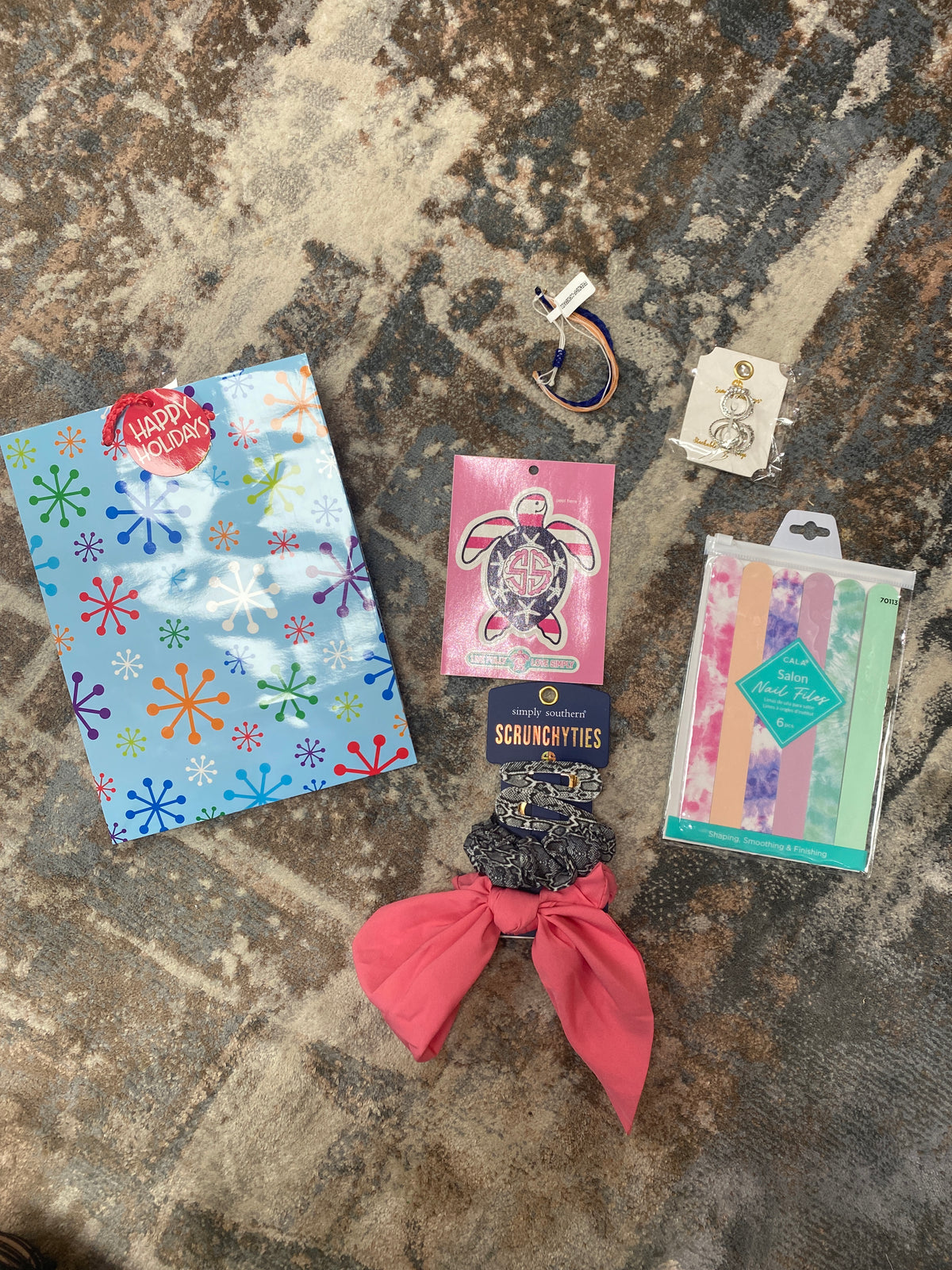 MYSTERY- NAIL FILE, HAIR BOWS, RINGS AND MORE