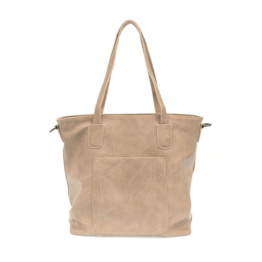 6416- Flax Terri Traveler Top Zip Handbag