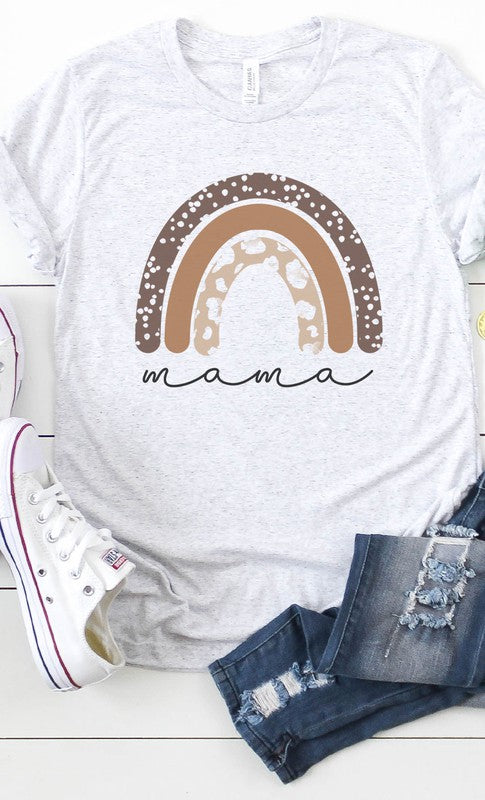 1569- Mama with Rainbow Graphic Tee