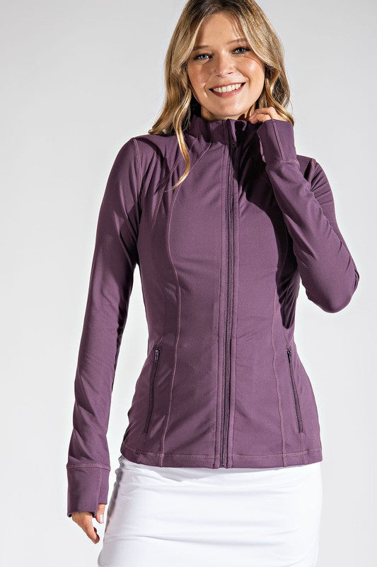 6560- Purple Butter Soft Athletic Jacket