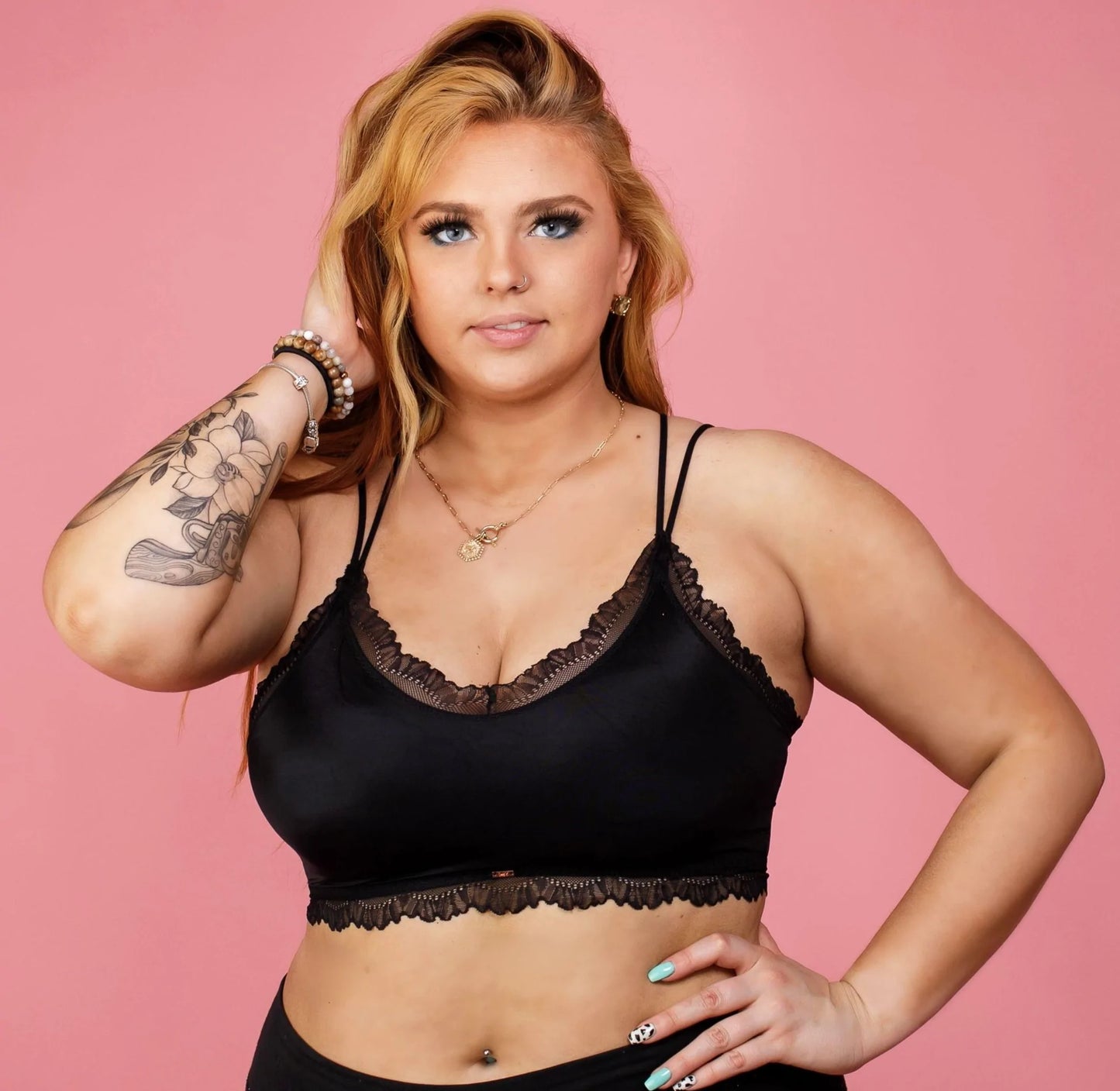 7119- JadyK OG Lace Bralette Black